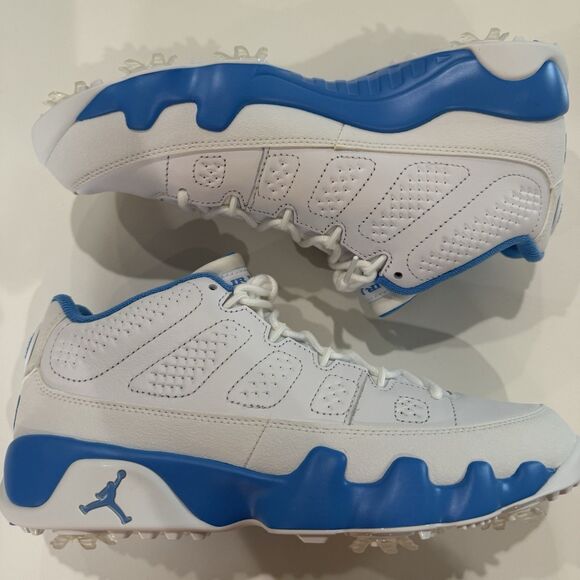 Size 13 Nike Air Jordan 9 Low Golf University Blue Sneakers FJ5934-101 Mens - Picture 5 of 10
